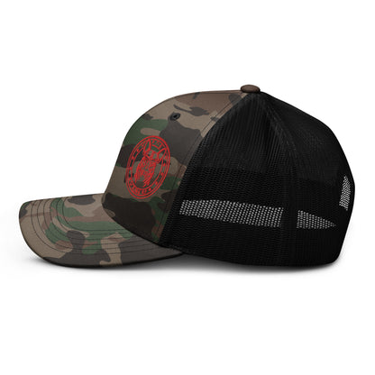 Just a Fuckin dog - Camouflage trucker hat