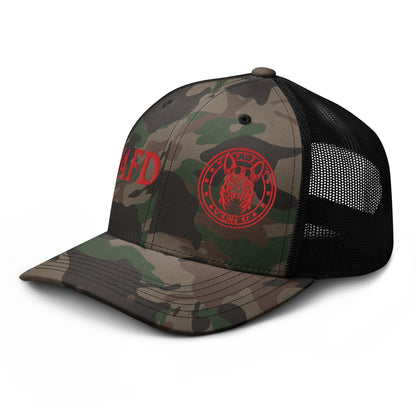 Just a Fuckin dog - Camouflage trucker hat